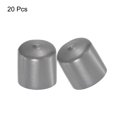thumbnail image 2 of Unique Bargains 20pcs Rubber End Caps 40mm ID Vinyl PVC Round Tube Bolt Cap Cover Screw Thread Protector Dark Grey, 2 of 5