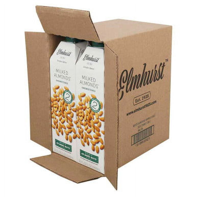 Elmhurst Almond Milk, Unsweetened, 32 oz - Pack of 6