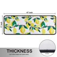thumbnail image 5 of Kitchen Rugs Sets Of 2,Yellow Lemon Fruit Branches White Pattern Anti Fatigue Kitchen Mat Rugs Non Slip Washable,Decorative Kitchen Floor Mats for Kitchen,Sink,Laundry,17"x47"+17"x47", 5 of 5