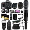 thumbnail image 1 of Nikon D810A DSLR SLR Digital Camera + 18-55mm VR II + 6.5mm Fisheye + 55-300mm VR + 650-2600mm Lens + Filters + 128GB Memory + Action Stabilizer + i-TTL Autofocus Flash + Backpack + Case + 70" Tripod, 1 of 9