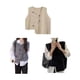 thumbnail image 3 of Guardurnaity Chaleco De Suéter De Mujer Único Con Dobladillo Irregular De Moda Chaleco De Suéter Chaleco Chaleco Chaleco De Suéter Mujer Prendas para la parte del cuerpo Beige Talla única, 3 of 6
