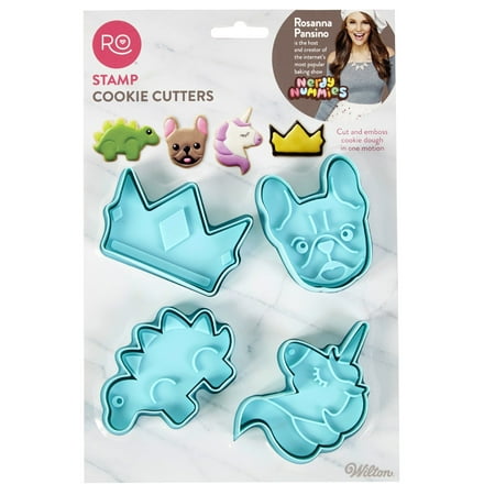 Snowflake Cookie Cutter - Rosanna Pansino by Wilton Stamp Cookie Cutters, 4-Count