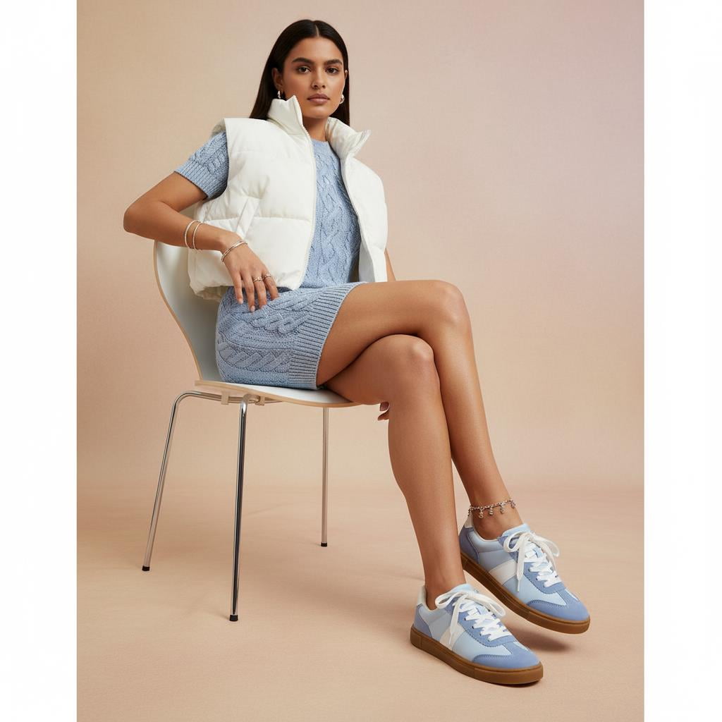 Cushionaire Balance Lace Up Women's Sneakers - Casual Tennis Shoes for Women with Memory Foam and Slip Resistant Outsole