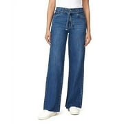 kensie Jeans for Women The Carla High-Rise Belted Wide Leg 32-inch Inseam, Victoria, 8