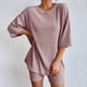 thumbnail image 1 of MKLEKYY conjunto Deportivo Corto de Dos Piezas para Mujer, Moda de Vacaciones, Informal, Color Sólido, para Verano, 2023, 1 of 4