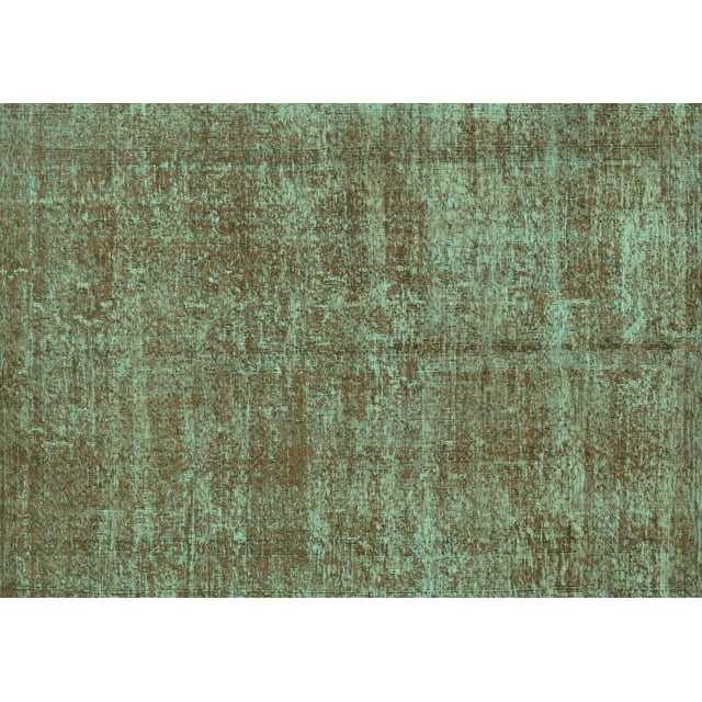 Ahgly Company Machine Washable Indoor Rectangle Persian Turquoise Blue Traditional Area Rugs, 6' x 9'