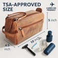 thumbnail image 2 of Neceser Rustic Town Leather Dopp Kit resistente al agua, 2 of 6