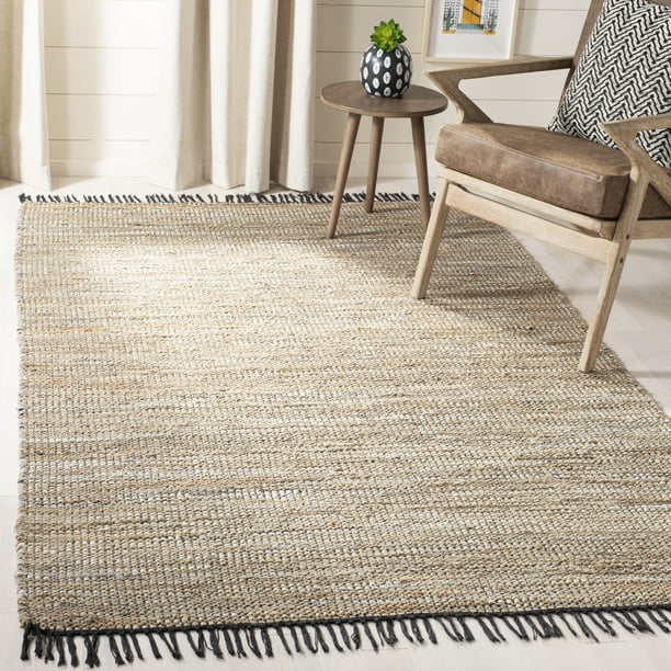 Safavieh Vintage Leather Zharko Solid, Woven Leather Area Rugs