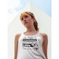 thumbnail image 2 of Cat Fur Quote Tank Women -Image by Shutterstock, Female x-Large, 2 of 4