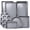 Gray, variant on 8-Piece Nonstick Bakeware Set - Stackable, Oven Safe 450°F, Carbon Steel Baking Pans for Muffin, Loaf, Cookie, Roaster - Beige, BPA-Free