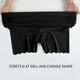 thumbnail image 5 of Calzoncillos para mujer Bragas de talla grande de seda helada Calzoncillos tipo bóxer de seguridad transpirables Ropa interior de lencería, Negro, XXL AweSitey AP001217-05B, 5 of 7