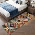 thumbnail image 6 of Bohemian Plaid Washable Area Rug 2 x 6 ft Boho Southwestern Tribal Vintage Geometric Checkered Soft Non‑Slip Rugs Stain Repellent Indoor Mats for Long Hallway, Kitchen Runner, Corridor Laundry, 6 of 9