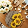 thumbnail image 2 of Round Placemats Sunflower Leaves 15 inch Set of 6 Table Mats for Dining Table Flowers Wood Background Heat Resistant Non-Slip Kitchen & Home Decorative Place Mat Set, 2 of 8