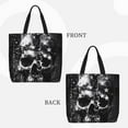 thumbnail image 2 of Pofeuu Chained Skull Artwork Print Tote Bag for Women,Hobo HandBags with Zipper,Large Capacity Casual Shoulder Handbags with Inner Pockets, 2 of 7