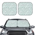 thumbnail image 6 of Lsque White Swan 2 PCS Windshield Sun Shade | CarFoldable Window Covers | Car Accessories Reflect UV for Universal Cars SUV Truck | Small, 6 of 7