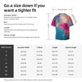 thumbnail image 5 of Yiaed Colorful Lightbulb Abstract Print Mens Casual Wrinkle Free Shirts Short Sleeve Button Down Summer Stretch Dress Shirt-Large, 5 of 5