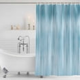 thumbnail image 2 of Polyester Fabric Teal Blue Shower Curtain, Modern Abstract Art Ombre Striped Waterproof Bathtub Curtain Bathroom Decor Set with Hooks 36 x 72 Inches, 2 of 6