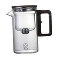thumbnail image 4 of veasfak Glass Tea Pot Tea Infuser Tea and Water Separation Cup Outdoor Wooden Handle 530ml Clear, 4 of 9