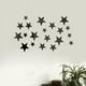 thumbnail image 2 of Pegatinas de pared con espejo de combinación de tres tamaños de estrellas, grande, mediano y pequeño, 2 of 6