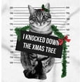 thumbnail image 2 of Cat Knocked Down the Christmas Tree Men's Graphic T Shirt Tees Brisco Brands S, 2 of 4