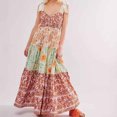thumbnail image 4 of FcBaudy Camisole Sans Manches Robe Col en V, Robes d'Été pour Femmes, Robes de Mode pour Femmes Robes d'Été Décontractées Sans Manches Imprimées Robes de Plage Boho Robe pour Femmes, 4 of 9