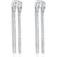 thumbnail image 1 of Pendientes largos Liling con borlas chapados en oro blanco hipoalergénicos, 1 of 4