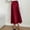 Red, variant on Women's Elegant High Waist Satin Skirt Stretchy Comfortable Flowy Midi Skirt for Casual Party Wear