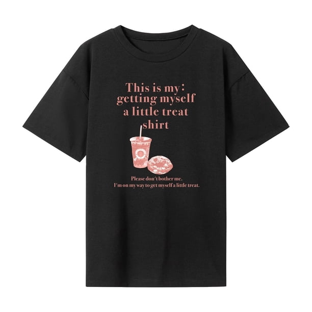 Camiseta de manga corta para mujer Ropa transpirable para ir de compras en la playa Vacaciones M Yuyangstore camiseta de mujer