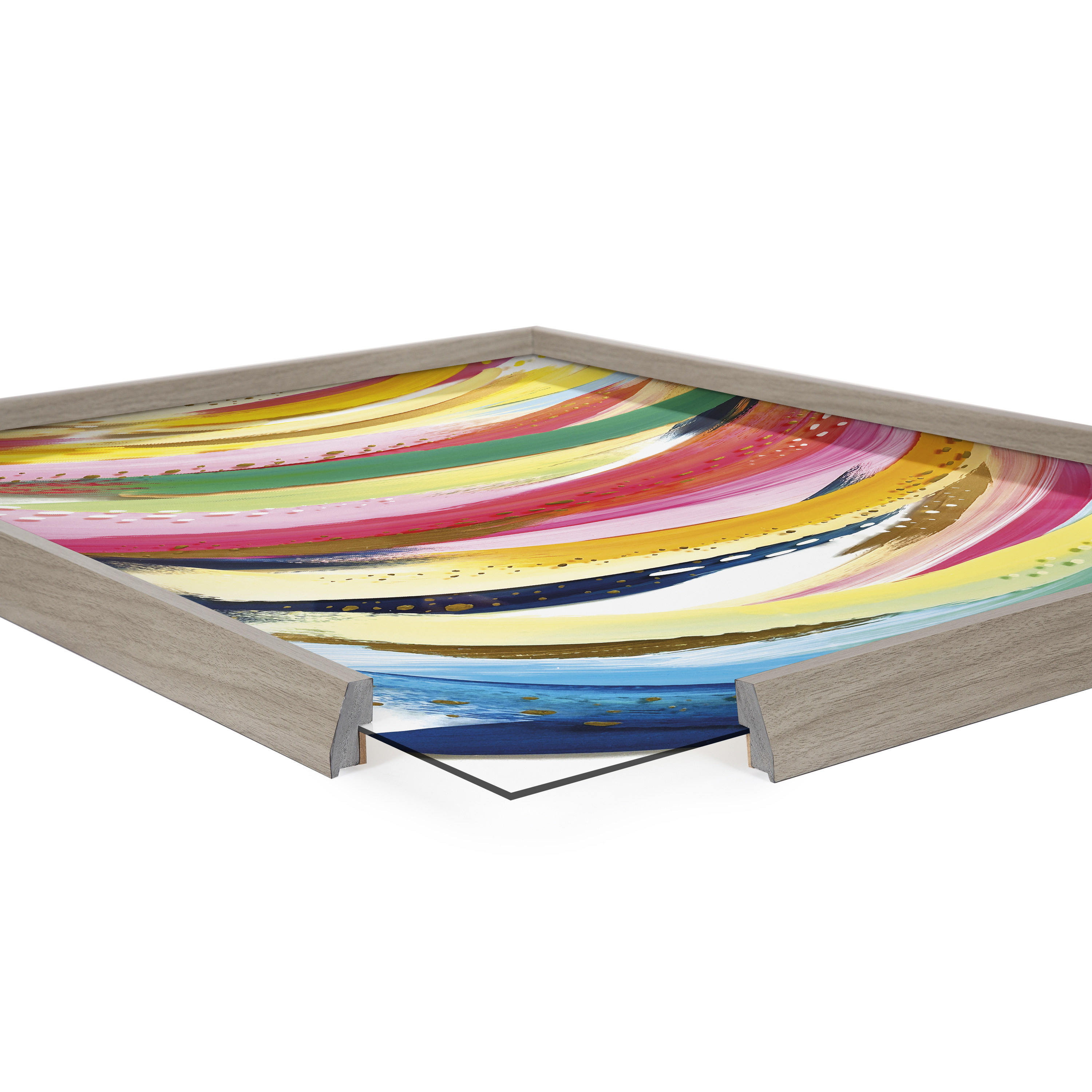 Blake Brushstroke 117 18 in x 24 in Framed Painting Art Prints, by Kate and Laurel