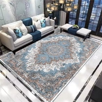 Portia-style 4x6 Indoor Outdoor Area Rug - Easy Cleaning, Non-Shedding for Living Room, Bedroom, Deck, Patio