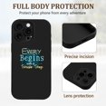 thumbnail image 2 of Colorful Artistic iPhone 15 Pro Case - Lightweight Yellowing Resistant Playful Text Design " Every Begins with a Sinacle Step " - Unique Pattern for Stylish Protection, 2 of 6