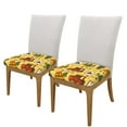 thumbnail image 2 of Gaeub Forest Guard Square Chair Seat Covers, Stretch Fitted Printed Chair Seat Cushion Cover for Kitchen, Office - One Size, 2 of 9