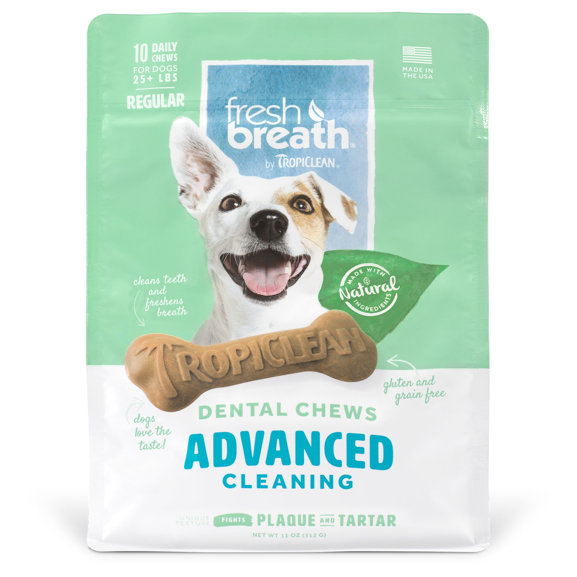 Fresh Breath by TropiClean Large Breed Dental Chew Advanced Regular