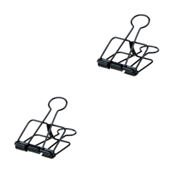 Clips de metal Methold 20 piezas Negro 19 mm