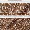 thumbnail image 2 of Soimoi Brown Cotton Voile Fabric Butterfly,Robin & Cotton Ball Floral Print Fabric by the Yard 56 Inch Wide, 2 of 7