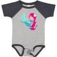 thumbnail image 3 of Inktastic Mermaid And Dolphin, Mermaid With Pink Hair Girls Baby Bodysuit, 3 of 5