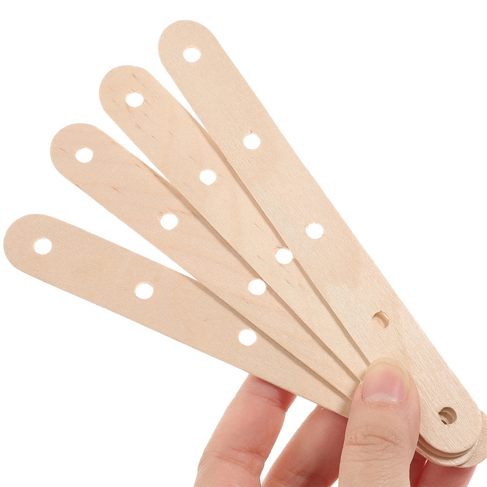 KALLORY Wooden Craft Sticks 150pcs Unfinished Sticks for Arts, Crafts, Waxing, and Creative Projects