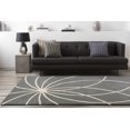 thumbnail image 4 of Hauteloom Lambrook Wool Living Room, Bedroom Area Rug - Contemporary - Ivory, Charcoal - 6' x 9', 4 of 15