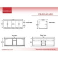 thumbnail image 6 of Rosario 60" Wood Floating Vanity Base w/ Glass Facade in Matte Blue, 6 of 6
