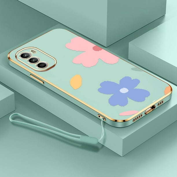 Funda Motorola Moto G60S/G60 G40 Fusion/G50 5G Estilo De Flores Simple Galvanizada TPU Silicona Suave Carcasa Para Cámara