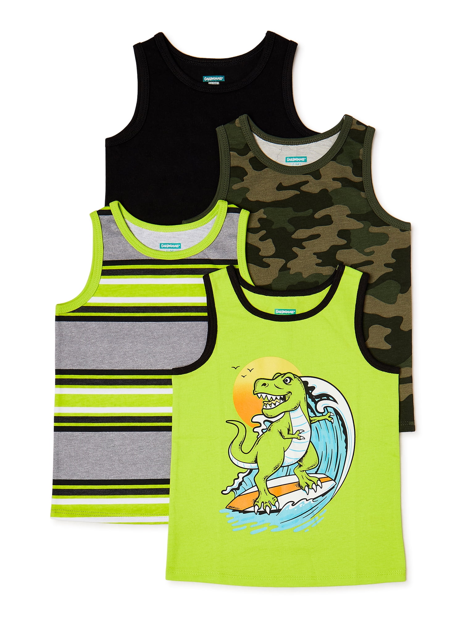 Garanimals Garanimals Baby Boy & Toddler Boy TankTop Multipack, 4