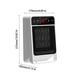 thumbnail image 4 of Calentadores para uso en interiores, calentador de pared de 1800 W con pantalla LED remota, calentador pequeño enchufable con termostato ajustable y temporizador para RV, hogar, oficina, baño, ventila, 4 of 9