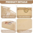 thumbnail image 3 of 100 Pcs Paper Bread Bags for Homemade Bread, Large Paper Bakery Loaf Bags with Thank You Stickers, Sourdough Bread Bags with Window Tin Tie Tab Lock for Food Packaging Storage(13.7x8.2x3.5Inch), 3 of 7