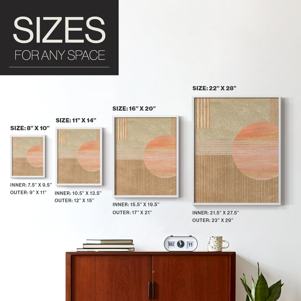 Adobe Sunrise II in Paper Solid Wood 8 x 10 Framed Print