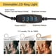 thumbnail image 4 of Yescom 10 Folded LED Ring Light Portable Dimmable for Selfie Makeup Livestream Youtube, 4 of 9