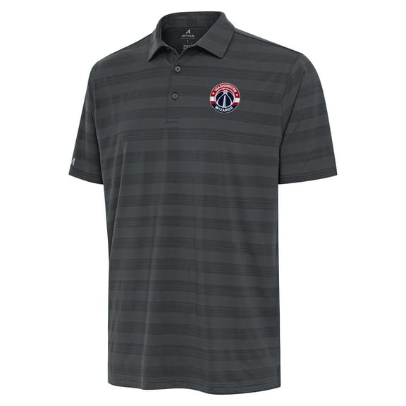 Men's Antigua Pewter Washington Wizards Tunnel Polo