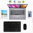 thumbnail image 3 of Clavier Bluetooth Mini Rechargeable Sans Fil Universel pour Tablette avec Sac de Rangement pour Souris, Type 3, Noir, 9,7 Po Workhe, 3 of 9