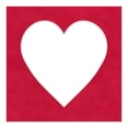 thumbnail image 3 of Cherry Red Suede Picture Frame Mat for 32x32 Frames - Heart Opening for 30x30 Photos - 1 Mat, 3 of 7