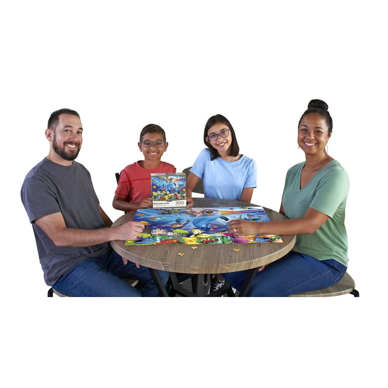 RoseArt Colorluxe 300-Piece Playful Dolphins Ocean