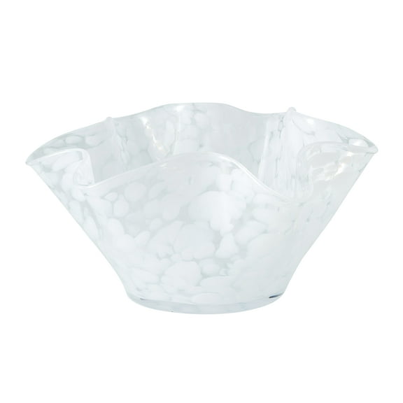 Blue Rose Polish Pottery Opal Confetti Ribbon Bowl